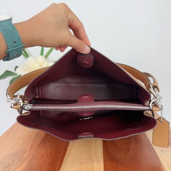 Coach Leather Hanna Shoulder Bag